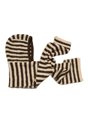 Milu scarf knit balaclava Java/Smel Sand Object 